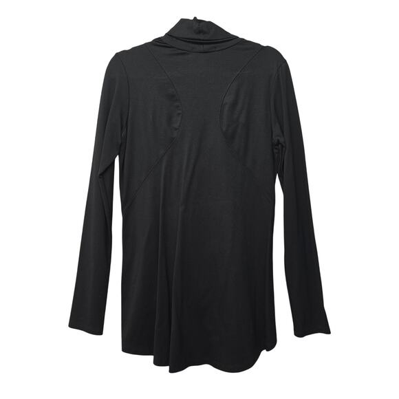 Trybe Jacket Womens Medium Black Asymmetrical Zip Long Sleeve Athleisure Workout - Picture 2 of 9